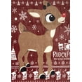 thumbnail image 3 of Rudolph The Red-Nosed Reindeer Soft Plush Fleece Throw Blanket 45" x 60", 3 of 5