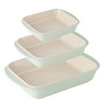 thumbnail image 2 of Tramontina Mae 3-Piece Ceramic Porcelain Baking Pans Set, Mint, Non Stick Casserole Dishes for Oven, Rectangular Bakeware for Lasagna, Cakes and Loafs, 2 of 7