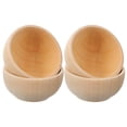 thumbnail image 3 of Wood Bowl Toy Set Light Yellow 4Pcs 1.4x1x0.8in, 3 of 7