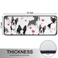 thumbnail image 5 of Kitchen Rugs Sets Of 2,Pug and Love Heart Anti Fatigue Kitchen Mat Rugs Non Slip Washable,Decorative Kitchen Floor Mats for Kitchen,Sink,Laundry,17"x47"+17"x47", 5 of 5