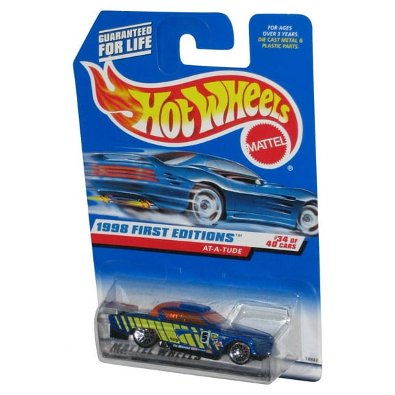 Hot Wheels 1998 First Editions 34/40 Blue At-A-Tude Toy Car #667