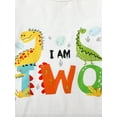 thumbnail image 7 of Suealasg Toddler Baby Girl Boy Birthday Outfit Short Sleeve Dinosaur Print T-Shirt Elastic Waist Shorts 1T 2T 3T 4T Kids Summer Clothes Set, 7 of 7