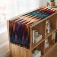 thumbnail image 6 of Vintage Colorful Geometric 36 Inch Table Runner, Abstract Art Waves Stripe Farmhouse Dresser Scarf Cotton & Linen Tablerunner for Dining/Kitchen Island/Holiday Party Décor Small 13" x 36", 6 of 9