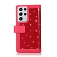 thumbnail image 3 of Galaxy S21 Ultra Wallet Case,Allytech Bling Flip Folio PU Leather Magnetic Kickstand Cell Phone Cover with Credit Card Holder,Zipper Pocket Wrist Strap for Samsung Galaxy S21 Ultra 5G 6.8 Inch, Rose, 3 of 7