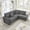 Grey, variant on 93" Sectional Sofa, L Shaped Couch with Reversible Chaise Lounge, Upholstered Soft Corduroy Couch for Living Room Apartment, Grey