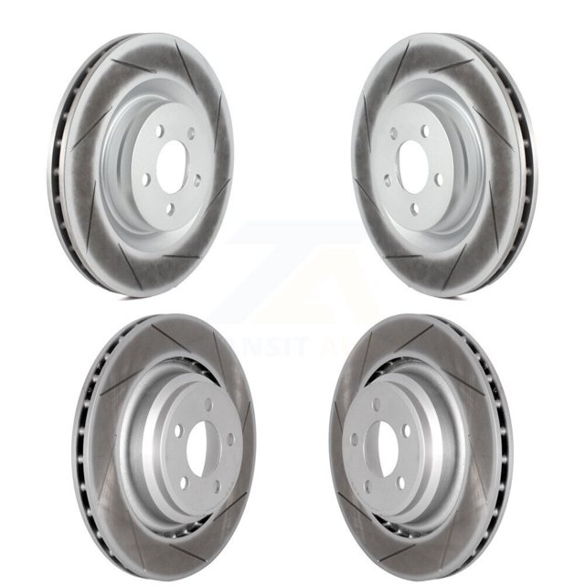 Genius Front Rear Coated Disc Brake Rotors Kit for Car Dodge Charger Chrysler 300 Challenger Magnum KG-100838