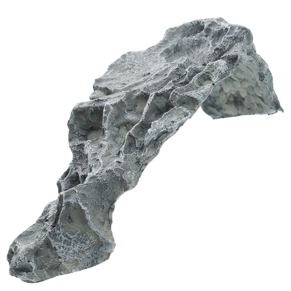 FENGGUIQU Reptile Tank Accessories Reptile Hide Cave Grey Habitat Enrichment 1Set