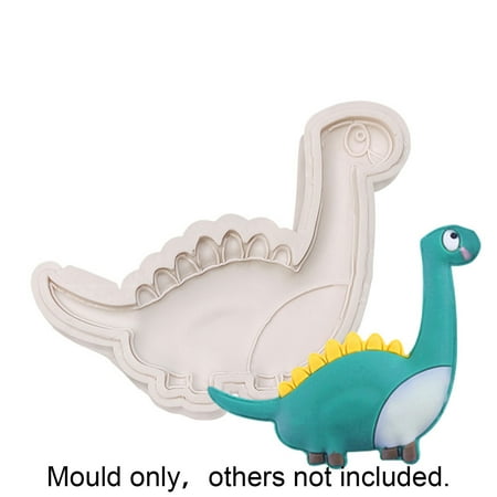 

Xinwanna Cake Mold Non-stick Easy Demould Silicone Cartoon Dinosaur DIY Fondant Chocolate Mould for Baking