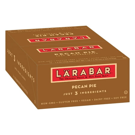 - Larabar Gluten Free Bar, Pecan Pie, 1.6 oz Bars (16 Count)