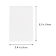 thumbnail image 4 of 100PC Natural Paper Cards Set Two Holes Earring Jewelry Display Cards Holder for Ear Studs Bracelet (White), 4 of 8