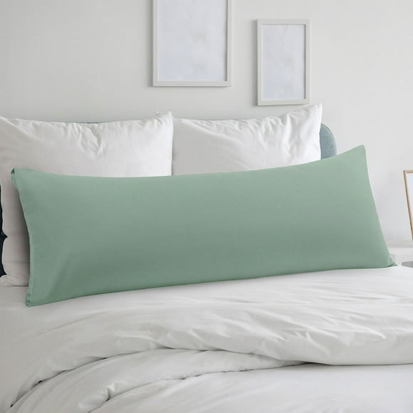 Funda de Almohada Corporal PiccoCasa de Microfibra Cepillada, Reina Azul Spa