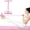 pink, variant on 4-Tube Resistance Bands with Pedals Sit Up Exercise Equipment with 300% Stretch for Full Body Workouts.