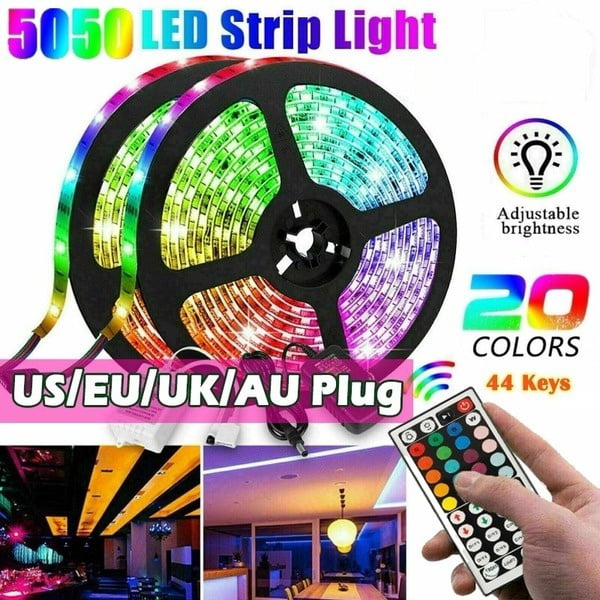 16.4ft Waterproof Bluetooth Light Strip LEHOU Bluetooth LED Strip Light Flexible RGB Strip Light Kit,Rope Light for iOS/Android App Controlled for Festival Decoration 