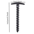 thumbnail image 2 of Screw in Tent Stakes Heavy Duty, Red Nylon Spiral Ground Anchors, 10 Pc Pack, Outdoor Tent, Car Camping, Backyard Picnic Securement, 2 of 6