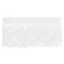 Uxcell 5 Yards 4 Inch Chainette Fringe Trim Tassel Sewing Trim for Clothes, White