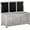 Gray, variant on GlowPlume 75 Gallon Wooden Deck Box, Outdoor Storage Container with Aerating Gap & Weather-Fighting Finish, Grey