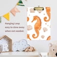 thumbnail image 4 of FORMRS Acrylic Clipboard with Low Profile Clip Standard A4 Letter Size, 12.5" x 9", Orange Seahorse, 4 of 8