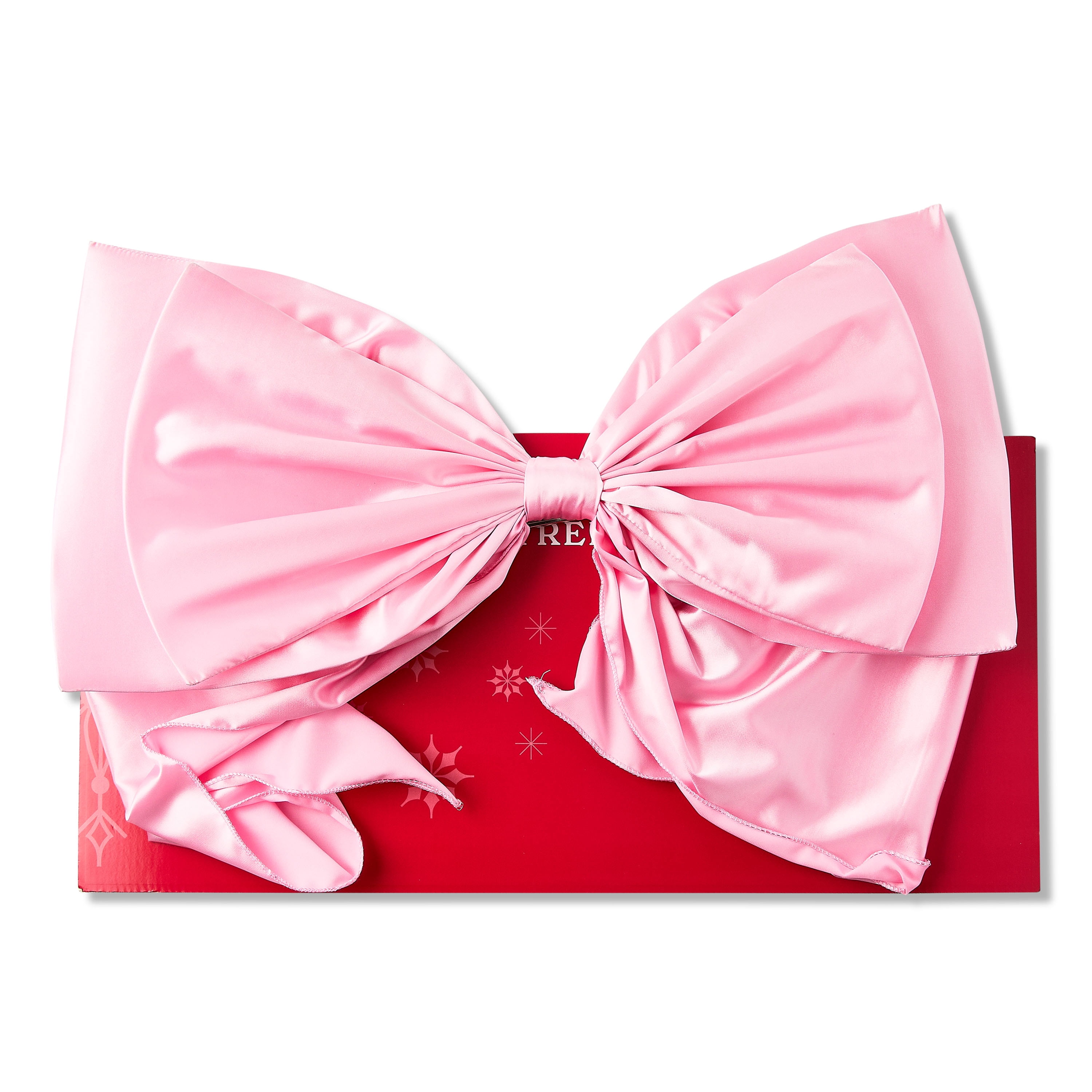 Fabric Satin Bow Christmas Tree Topper, Pink, 34.5", by Holiday Time