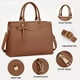 thumbnail image 4 of Bolsa para portátil RAINSMORE de piel sintética impermeable de 15.6 pulgadas para mujer, 4 of 8