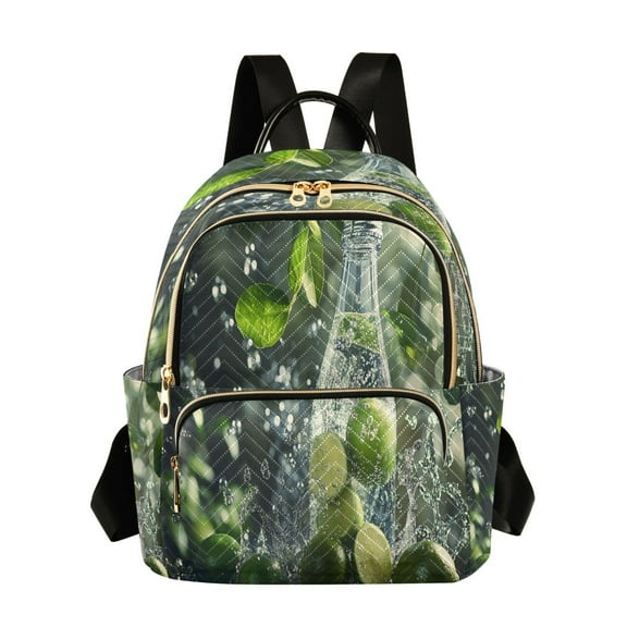Casual Lime Slices in Sparkling Water Backpack for School,College and Travel, Water Resistant Bookbag,