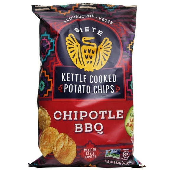 Siete - Kettle Cooked Potato Chips Chipotle BBQ - 5.5 oz.