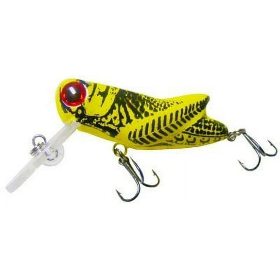 Arkie Lures Crappie Crankbait Hopper, Color Yellow, CH-10