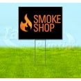 thumbnail image 1 of Smoke Shop (18" x 24") Yard Sign, Includes Metal Step Stake, 1 of 6