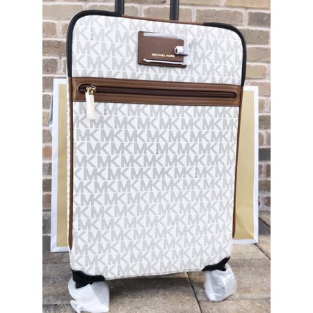 Michael Kors Travel Trolley Carry On Suitcase Vanilla Mk Signature