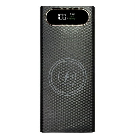 Sin Batería 10/12 18650 Baterías Banco de Energía Estuche de Carga 22.5W QC3.0 PD3.0 TIPO C Carga Inalámbrica 15W Caja de Almacenamiento B