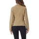thumbnail image 3 of Chaqueta de mezclilla lavada de manga larga con botones y solapa para mujer Inspire Chic L color caqui, 3 of 6