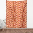 thumbnail image 3 of Ambesonne Floral Fabric by the Yard Upholstery, Poppies Retro Spring, 3 Yards, Orange and Ivory, 3 of 4