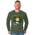 thumbnail image 3 of Retro Comic Stay Humble Hustle Hard Men's Long Sleeve Tee T Shirt Brisco Brands S, 3 of 6