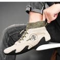 thumbnail image 6 of NOKIO Ankle B𝗈𝗈𝑡𝑠 for Men La𝖼e Up Che𝗅sea Booties Sock High Top L𝗈afers Shoes Comfortable Casual Sport Shoes Lightweight Outdoor Walking Sneakers Retro Dress Driving Booties, 6 of 8