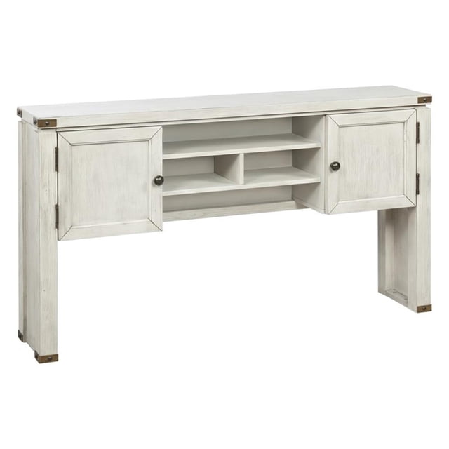 Baton Rouge 48" Hutch in Champagne Oak Finish Engineered Wood