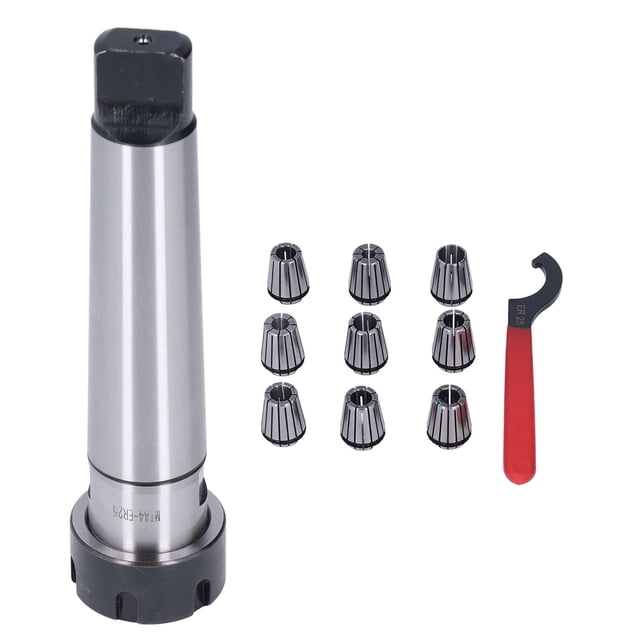 Kit de herramientas de sujeción con varilla de extensión de mandril de pinza MTA ER25 para torno de fresado CNC MTA4-ER25-M16