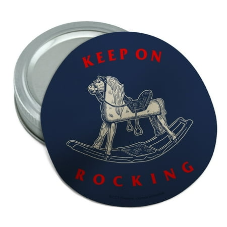

Keep on Rocking Horse Funny Humor Round Rubber Non-Slip Jar Gripper Lid Opener