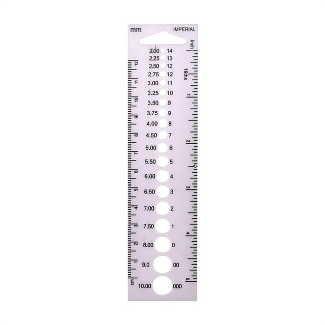 Gkeoshab Color Creative Ruler Plastic Ruler Braided Auxiliary Tools Accessories Measuring Ruler,Ruler Plastic Knitting Needle Gauge Circle Geometric Template Ruler Student Measure