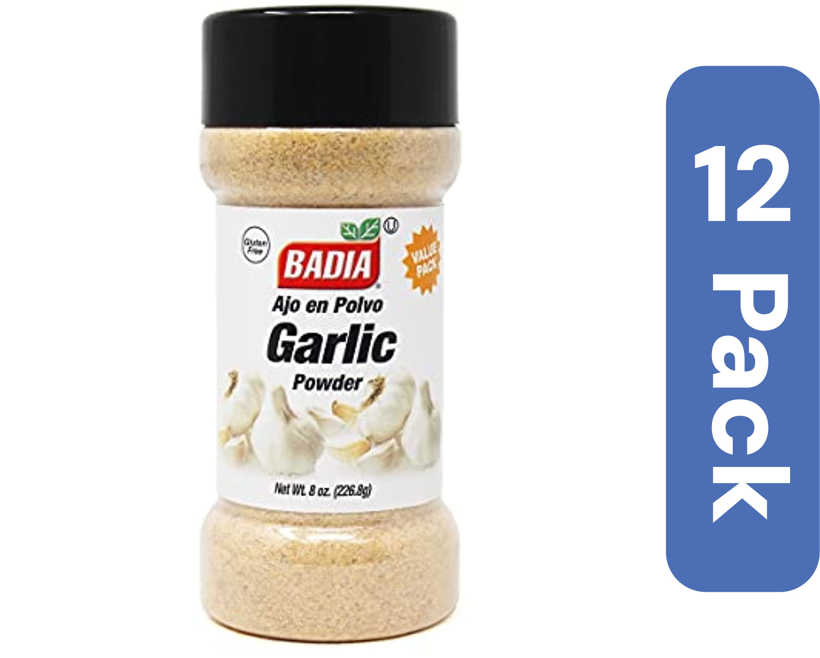 Badia  8 oz Seasoning Garlic Powder - Pack of 12