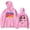 pink, variant on Flo Milli Hoodies Thanks For Coming Here Ho Tour Merch For Men/Women Unisex Long Sleeve Sweatshirt Pullover Hooded