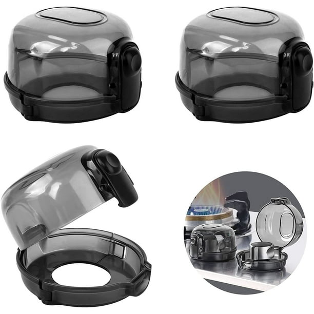 Cubierta de perilla de gas, 3 piezas, cubierta de seguridad para perilla de horno, cubierta protectora de gas resistente al calor, protector de perilla de horno para seguridad infantil