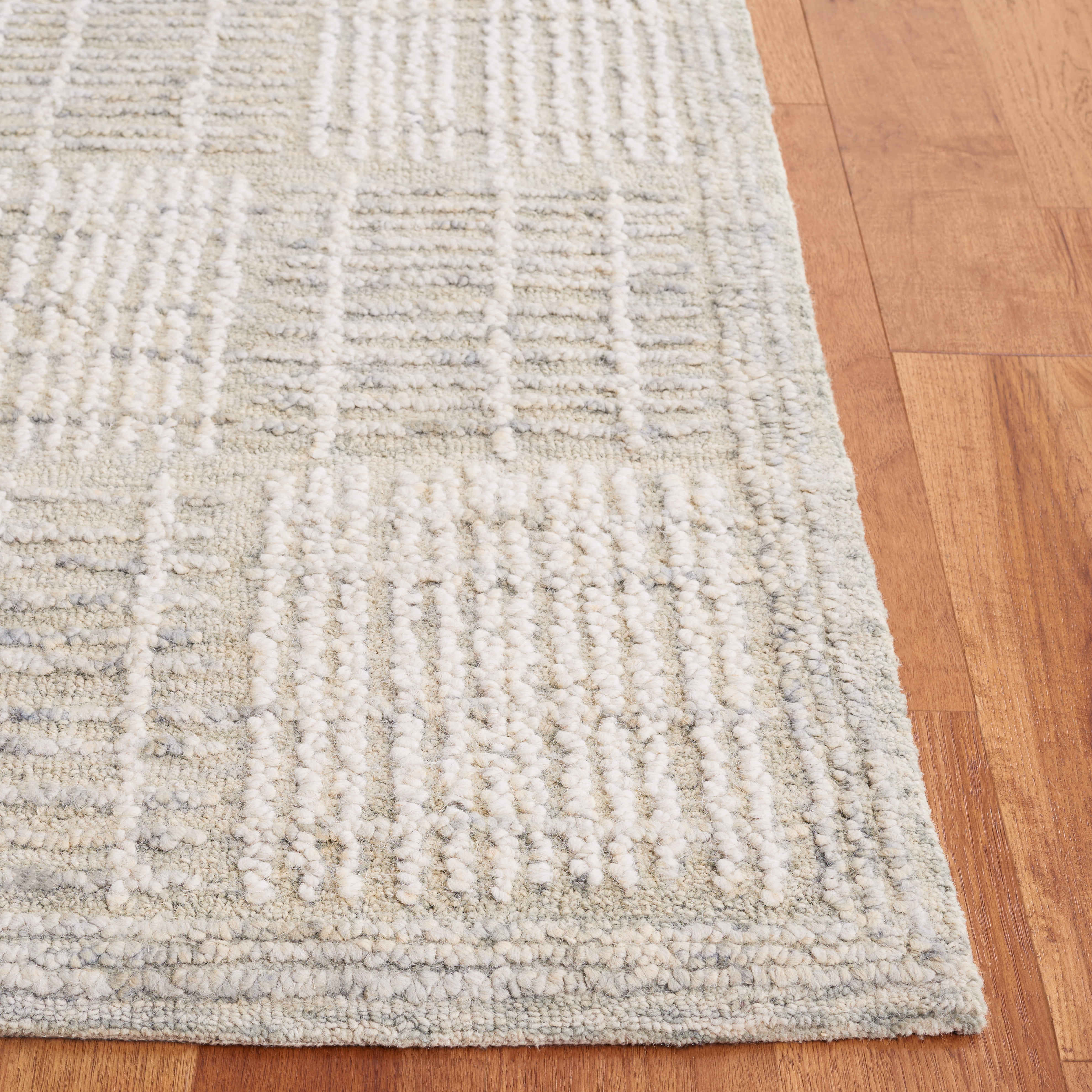 SAFAVIEH Abstract Milan Striped Area Rug, Gray/Ivory, 3' x 5'