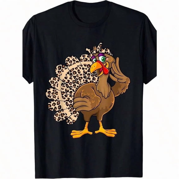 Festive Men's Thanksgiving Turkey T-Shirt