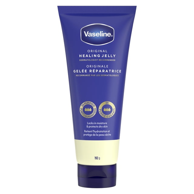 Vaseline Gelée Réparatrice Originale Retient l'Hydratation et Protège la Peau Sèche, 192 g