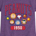 thumbnail image 3 of Peanuts - Peanuts Crew Athletic - Youth Girls Short Sleeve Tee, 3 of 6
