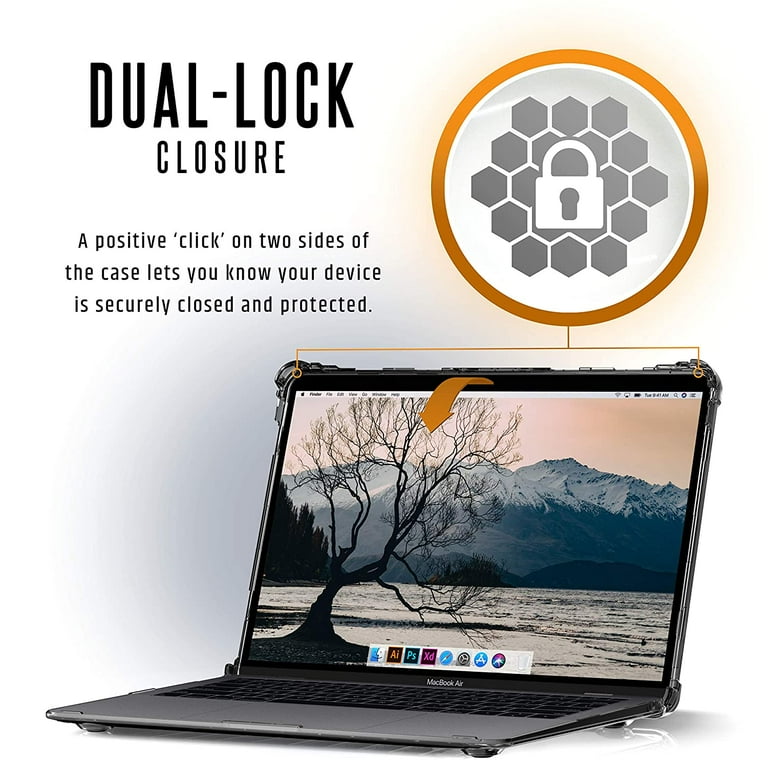 UAG MacBook Air 13 inch Case 2018 2020 M1 A1932 A2179 A2337 Plyo Feather Light Rugged Ice Military Drop Tested Laptop Cover
