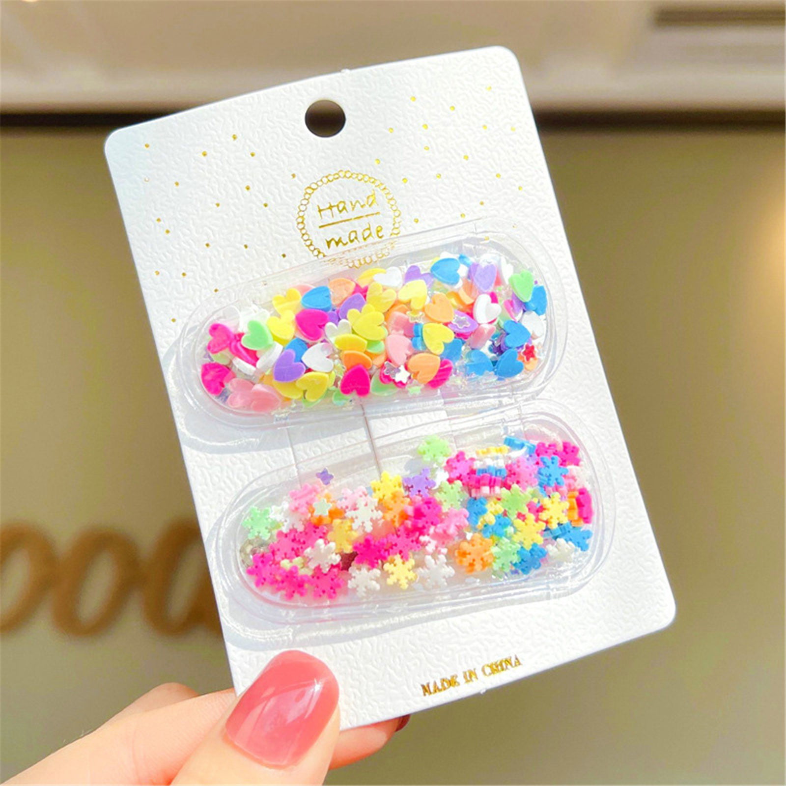 CNKOO 42 PCS Candy-colored Baby Hair Clips Rainbow Flower Fruit