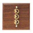 thumbnail image 2 of Toma de interruptor de luz estilo industrial americano retro, placa de interruptor de palanca de madera maciza, casa antigua S como se muestra, como se muestra, 2 of 5
