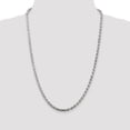 thumbnail image 2 of 925 Sterling Silver 4.25mm Diamond-cut Rope Chain 18 Inch, 2 of 5