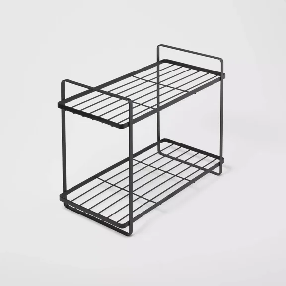 Tiered Vanity Organizer ,Raised design with top handles for convenient moving