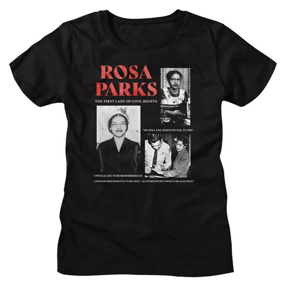 Rosa Parks Multi Pic Black Women's T-Shirt